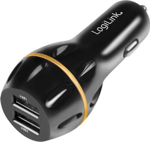 LogiLink PA0201 Ladegerät für Mobilgeräte GPS, Smartphone, Tablet Schwarz Zigarettenanzünder Schnellladung Auto