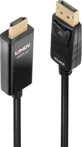 Lindy 40926 Videokabel-Adapter 2 m DisplayPort HDMI Typ A (Standard) Schwarz