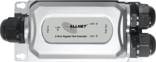 ALLNET ALL-PR2013O-30W Bridge & Repeater Netzwerk-Repeater 1000 Mbit/s Schwarz, Silber