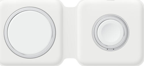 Apple MagSafe Duo Charger Kopfh&ouml;rer, Smartphone, Smartwatch Wei&szlig; USB Kabelloses Aufladen Drinnen