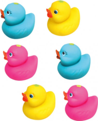 Jamara Ducks Badeente aus Gummi Gemischte Farben