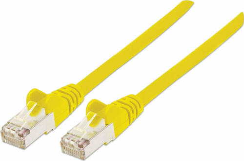 Intellinet Netzwerkkabel mit Cat6a-Stecker und Cat7-Rohkabel, S/FTP, 100% Kupfer, LS0H, 7,5 m, gelb