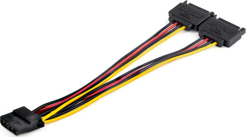 StarTech.com SATA auf 4-pin Molex Y-Kabel - dual SATA power - PVC Hülle