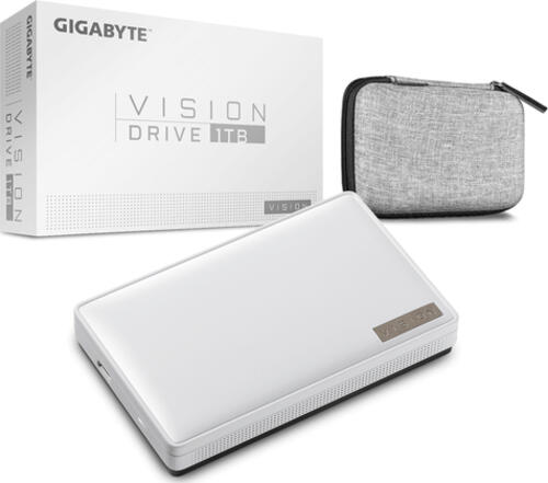 Gigabyte Vision Drive 1TB Schwarz, Weiß