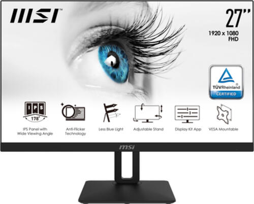 MSI Pro MP271P Computerbildschirm 68,6 cm (27) 1920 x 1080 Pixel Full HD LED Schwarz
