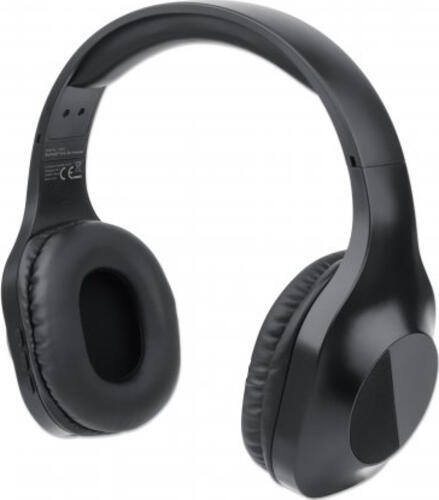 Manhattan Sound Science Bluetooth Over-Ear Headset, Bluetooth 5.0 + EDR, ohrumschließendes Design, omnidirektionales Mikrofon, integrierte Bedienelemente, schwarz