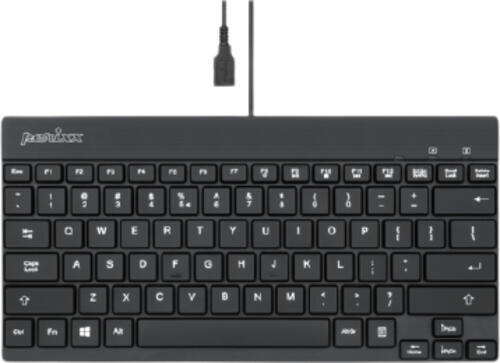 Perixx 11607 Tastatur USB QWERTY Deutsch, UK Englisch, US Englisch Schwarz
