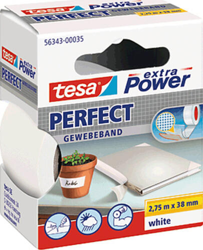 TESA 56343-00035-03 Tonbandkassette 2,75 m Weiß