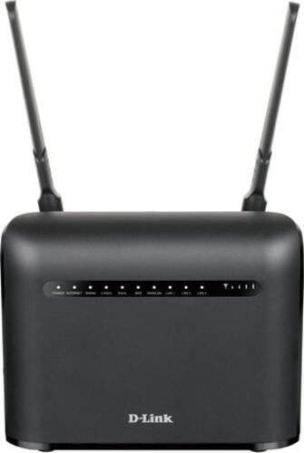 D-Link AC1200 WLAN-Router Gigabit Ethernet Dual-Band (2,4 GHz/5 GHz) 4G Schwarz