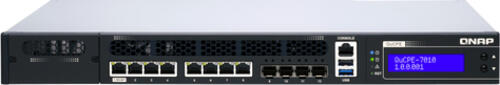 QNAP QUCPE-7010-D2166NT-64G NAS & Speicherserver Rack (1U) Ethernet/LAN Schwarz, Silber