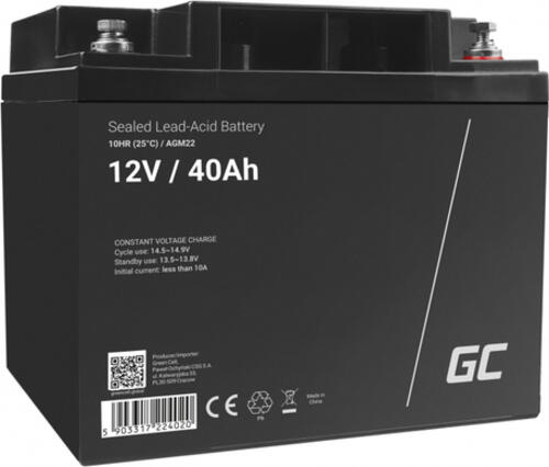 Green Cell AGM22 USV-Batterie Plombierte Bleisäure (VRLA) 12 V 40 Ah