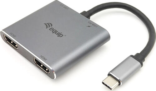 Equip 133484 laptop-dockingstation & portreplikator USB 3.2 Gen 1 (3.1 Gen 1) Type-C Silber