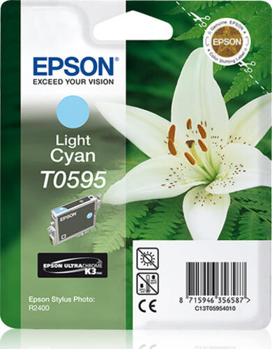 Epson Singlepack Light Cyan T0595 Ultra Chrome K3