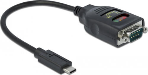 DeLOCK 64038 Serien-Kabel Schwarz 0,15 m USB Typ-C RS-232 DB9