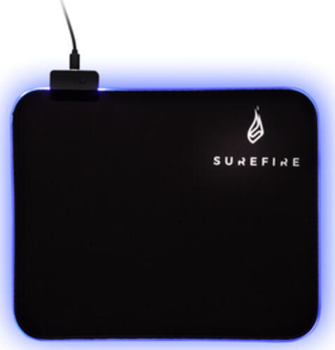SureFire Silent Flight RGB-320 Gaming-Mauspad Schwarz