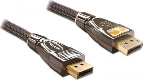 DeLOCK 82770 DisplayPort-Kabel 1 m Schwarz, Braun