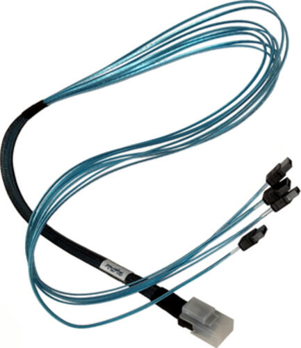 Highpoint INT-MS-1M4SC SATA-Kabel 1 m 4 x SATA 15-Pin Schwarz, Blau