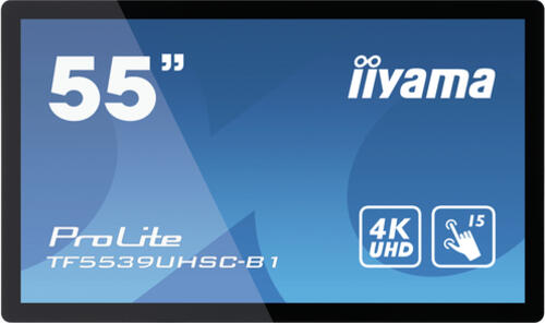 iiyama ProLite TF5539UHSC-B1AG Computerbildschirm 139,7 cm (55) 3840 x 2160 Pixel 4K Ultra HD LED Touchscreen Multi-Nutzer Schwarz