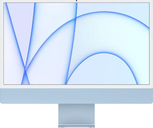 Apple iMac 61 cm (24 Zoll) 4480 x 2520 Pixel Apple M 8 GB 256 GB SSD All-in-One-PC macOS Big Sur Wi-Fi 6 (802.11ax) Blau