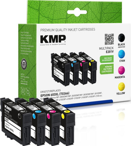 KMP MULTIPACK E201V Druckerpatrone 4 Stück(e) Kompatibel Schwarz, Cyan, Magenta, Gelb
