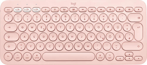 Logitech K380 for Mac Multi-Device Bluetooth Keyboard Tastatur QWERTY Spanisch Pink