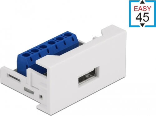DeLOCK 81343 Drahtverbinder USB 2.0 Typ-A Weiß