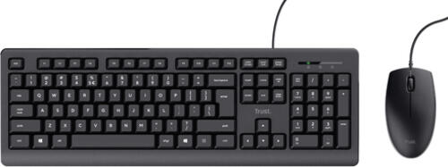 Trust TKM-250 Tastatur Maus enthalten USB QWERTZ Deutsch Schwarz