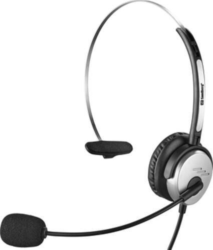 Sandberg 326-14 Kopfhörer & Headset Kabelgebunden Kopfband Büro/Callcenter USB Typ-A Schwarz, Silber