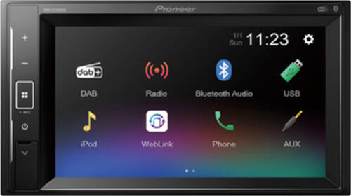 Pioneer DMH-A240DAB Schwarz 200 W Bluetooth