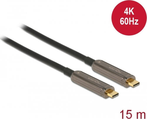 DeLOCK 84104 USB Kabel 15 m USB 3.2 Gen 1 (3.1 Gen 1) USB C Schwarz