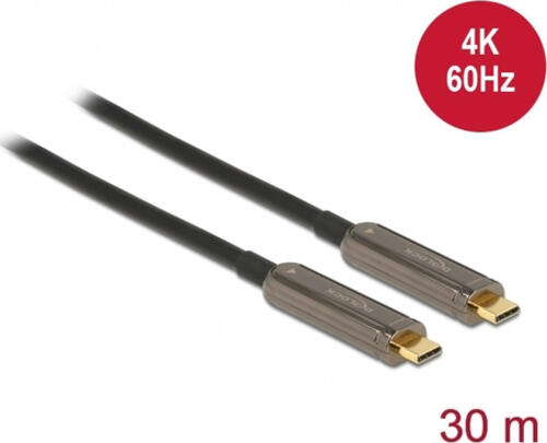 DeLOCK 84132 USB Kabel 30 m USB 3.2 Gen 1 (3.1 Gen 1) USB C Schwarz