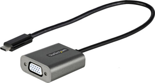 StarTech.com USB-C auf VGA Adapter - 1080p USB Typ C zu VGA Adapter Dongle - USB-C (DP Alt Modus) zu VGA Monitor / Display Videokonverter - Thunderbolt 3 kompatibel - 30 cm langes Kabel