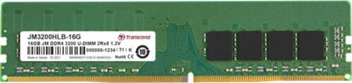 Transcend JM3200HLB-16G Speichermodul 16 GB 2 x 8 GB DDR4 3200 MHz