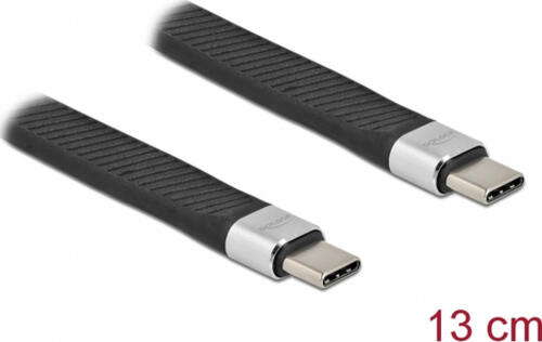 DeLOCK 86939 USB Kabel 0,13 m USB 3.2 Gen 2 (3.1 Gen 2) USB C Schwarz