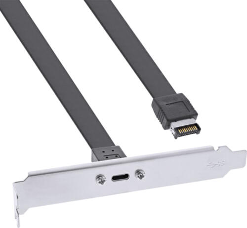 InLine PCI Slotblende, USB-C zu USB 3.2 Frontpanel Key-A