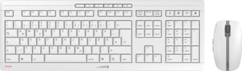 CHERRY Stream Desktop Recharge Tastatur Maus enthalten RF Wireless QWERTY UK Englisch Grau