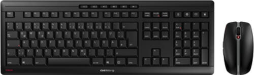 CHERRY Stream Desktop Recharge Tastatur Maus enthalten RF Wireless Schwarz