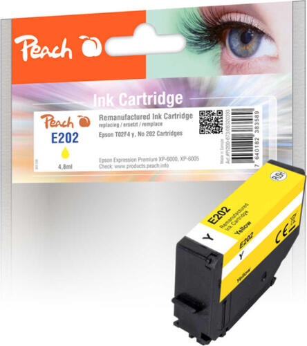 Peach PI200-673 Druckerpatrone 1 Stück(e) Kompatibel Standardertrag Gelb