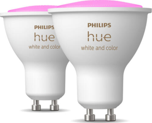 Philips Hue White and Color ambiance GU10 - Smarter Spot Doppelpack - 350