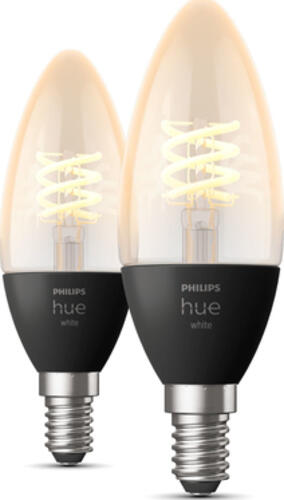 Philips Hue White E14 - Filament Lampe Kerzenform Doppelpack - 300