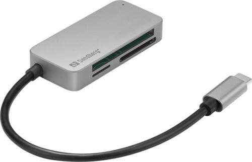 Sandberg 136-38 Kartenleser USB 3.2 Gen 1 (3.1 Gen 1) Type-C Schwarz