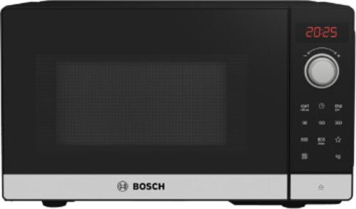 Bosch Serie 2 FFL023MS2 Mikrowelle Arbeitsplatte Solo-Mikrowelle 20 l 800 W Schwarz, Edelstahl