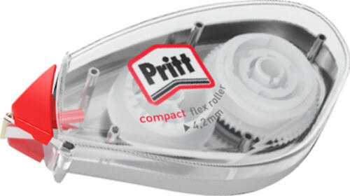 Pritt Compact Flex Korrektur-Band 10 m Rot, Transparent, Weiß 1 Stück(e)