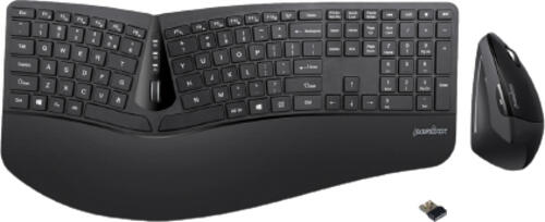 Perixx 11633 Tastatur Maus enthalten RF Wireless QWERTY Deutsch, US Englisch