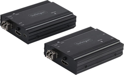 StarTech.com 4K HDMI LWL Extender - HDMI Video & USB Remote KVM Switch/Console Extender - bis zu 300m (MultiMode) - 2x 10G MMF SFP+ Module - KVM Extension Kit (TX/RX)