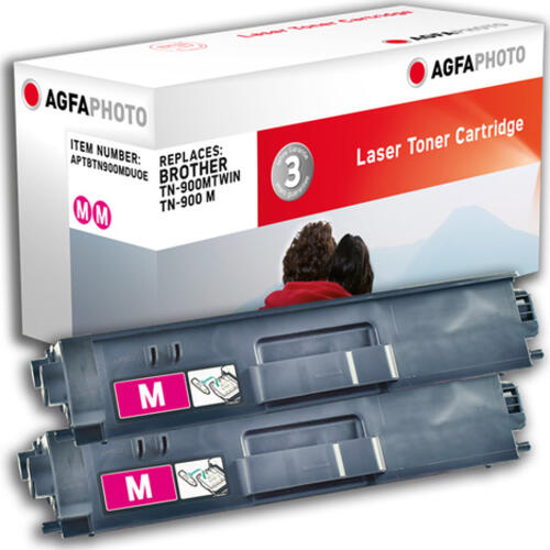 AgfaPhoto APTBTN900MDUOE Tonerkartusche 2 Stück(e) Kompatibel Magenta