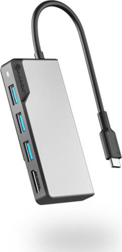 ALOGIC UCFUHDV2-SGR laptop-dockingstation & portreplikator USB 3.2 Gen 1 (3.1 Gen 1) Type-C Schwarz, Grau