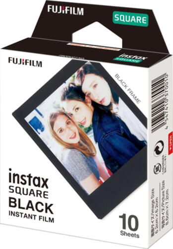 Fujifilm Instax Square Black Frame schwarz Sofortbildfilm 10 Stück(e) 62 x 62 mm