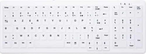 CHERRY AK-C7000 Tastatur USB AZERTY Französisch Weiß