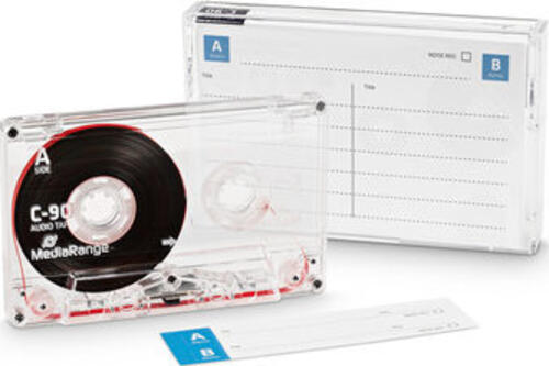 MediaRange Audiokassette C90 90min Typ1 normale Bias transp.